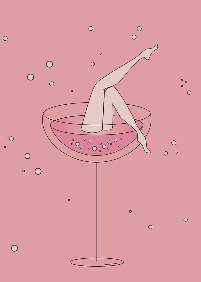 lets drink - pink chmpagne