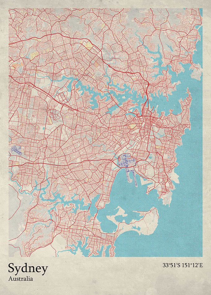 Sydney city map