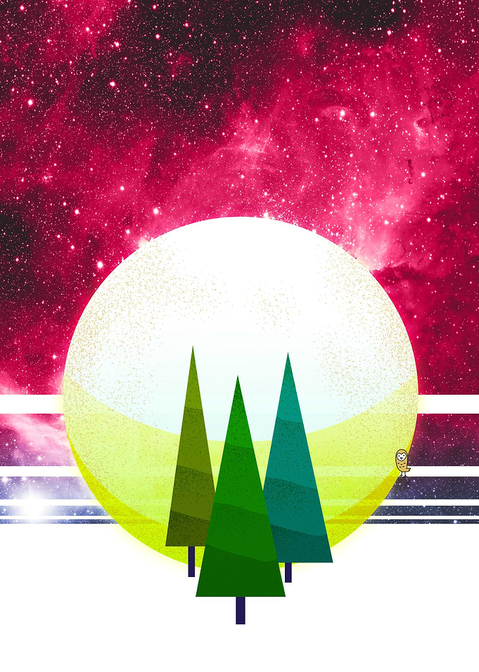 Three brother trees
