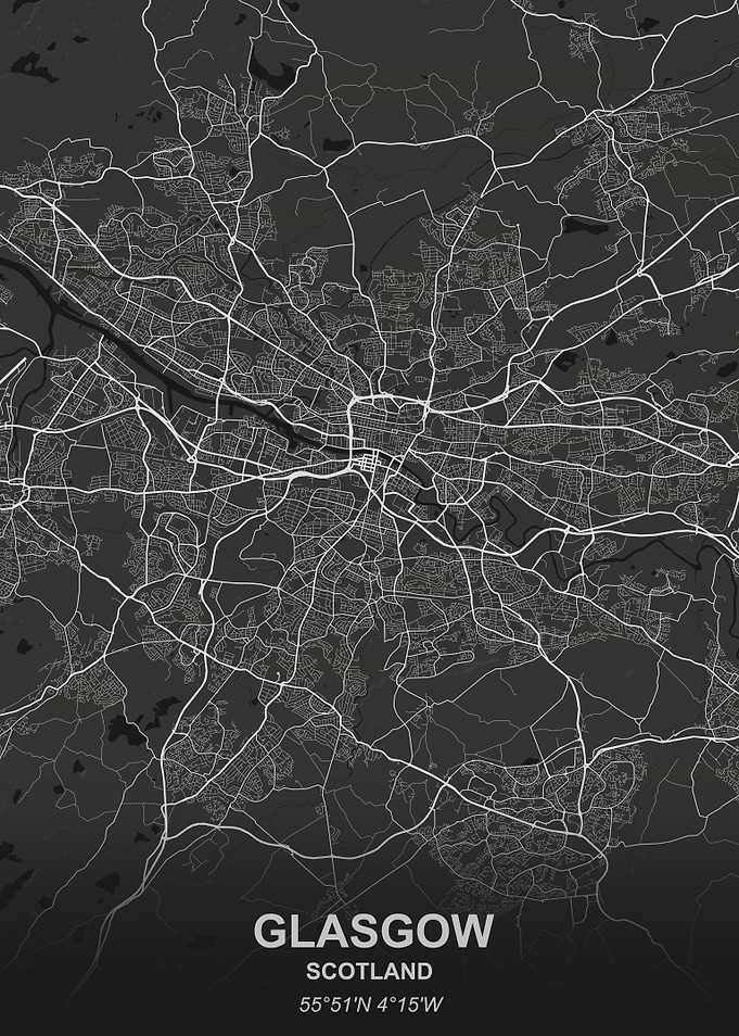 Glasgow city map