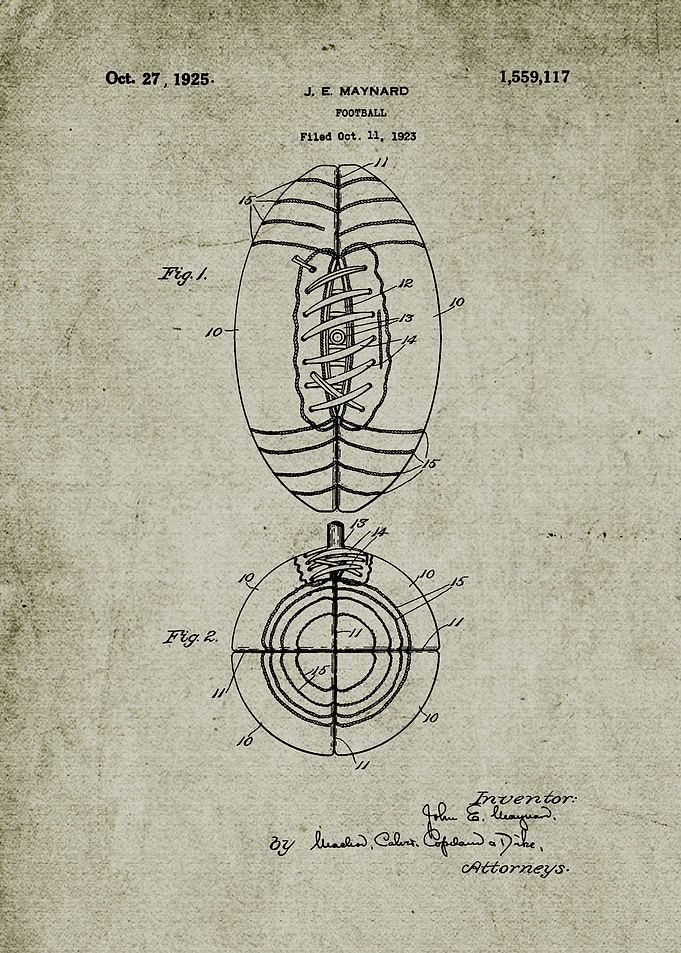 1923 Football - Patent