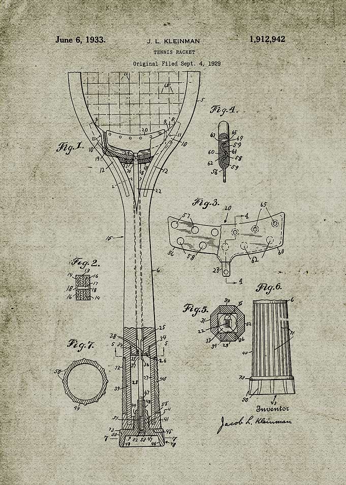1929 Tennis Racket
