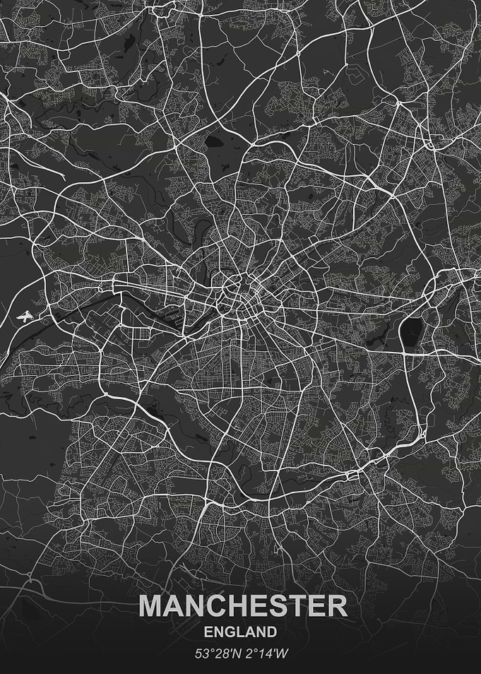 Manchester city map