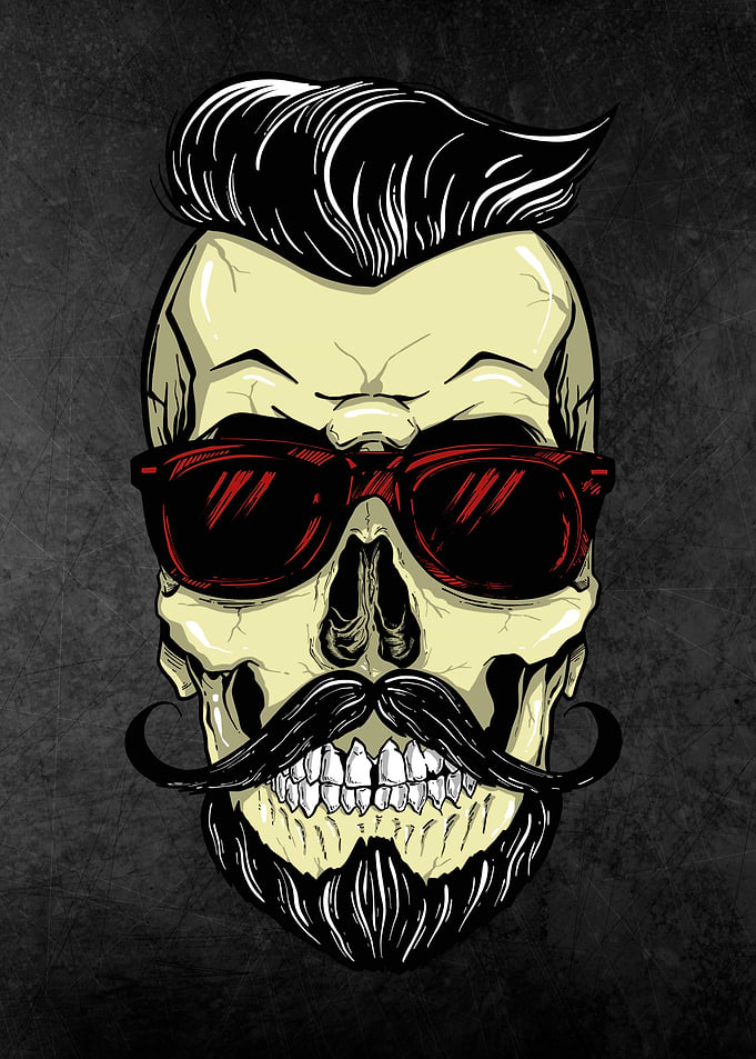Hipster Skull
