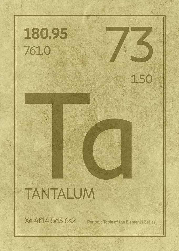 Tantalum Element Symbol