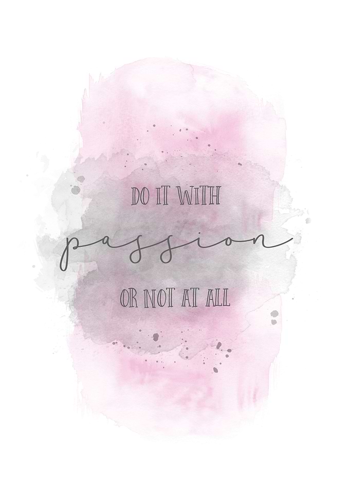 Do it with passion pink