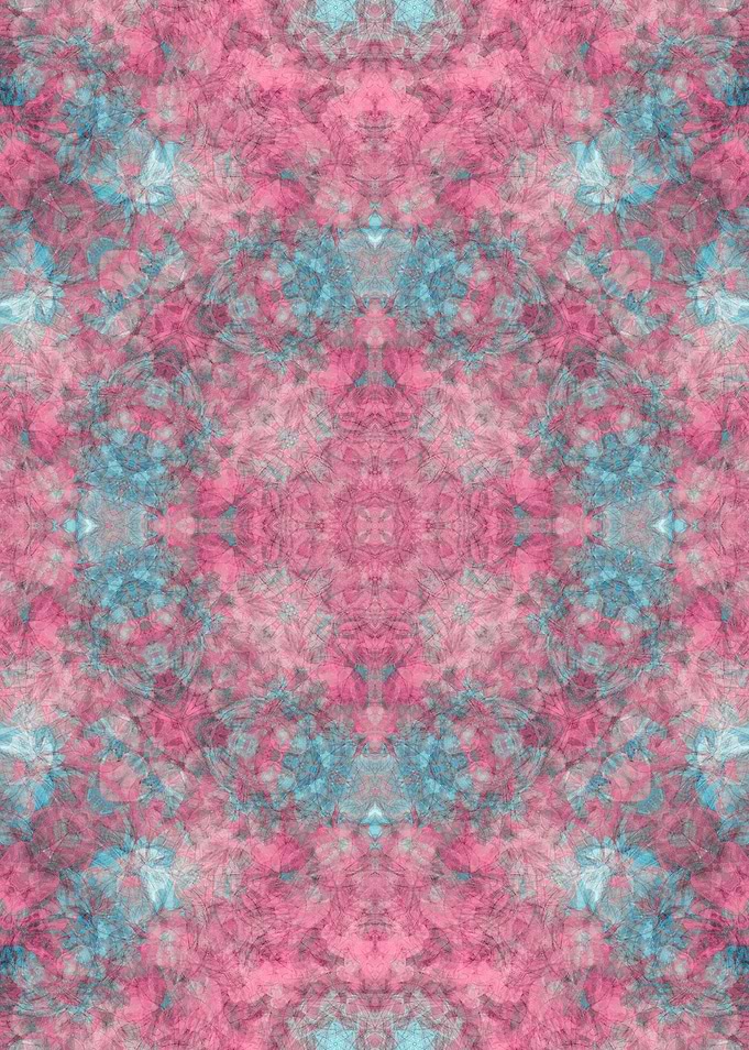 Mandala pink blue
