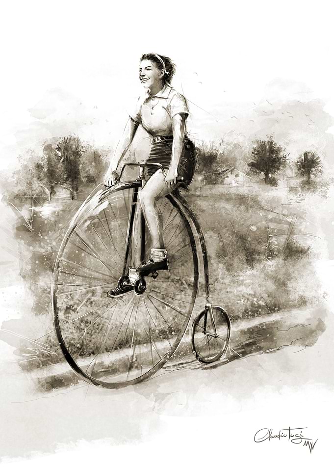 Woman on Bicycle