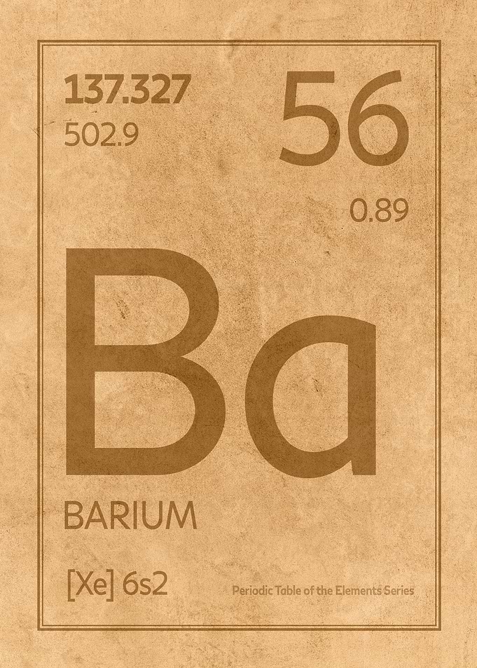 Barium Element Symbol