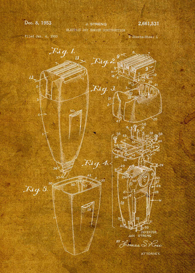 Electric Razor Patent