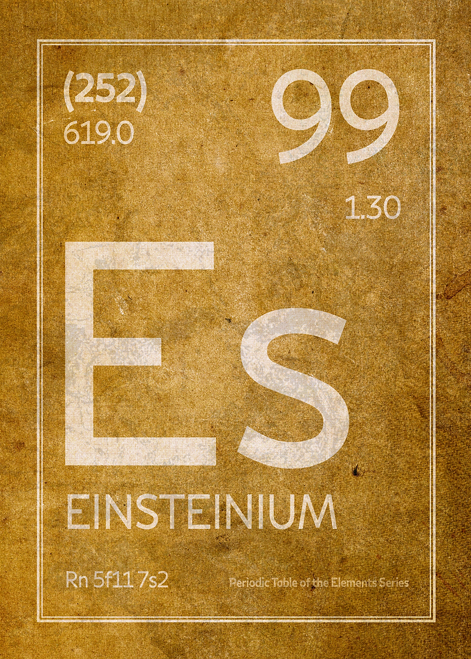Einsteinium Element Symbol
