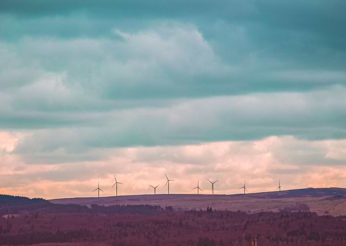 Dancing windmills.