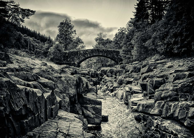 The bridge across