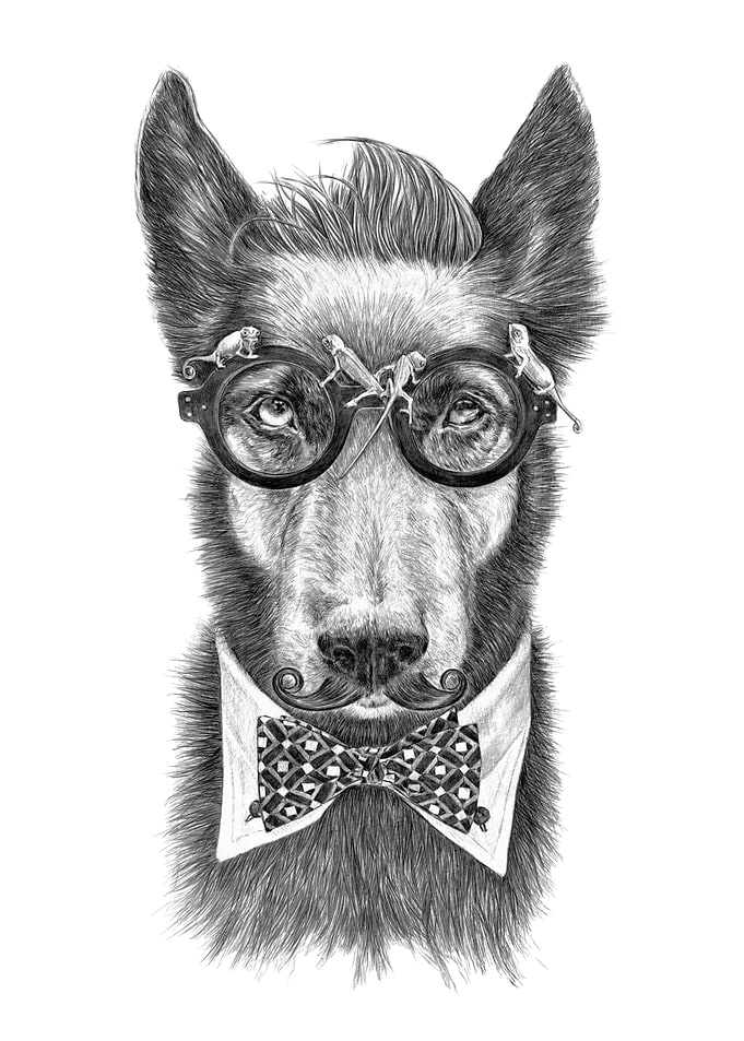 Hipster Dog