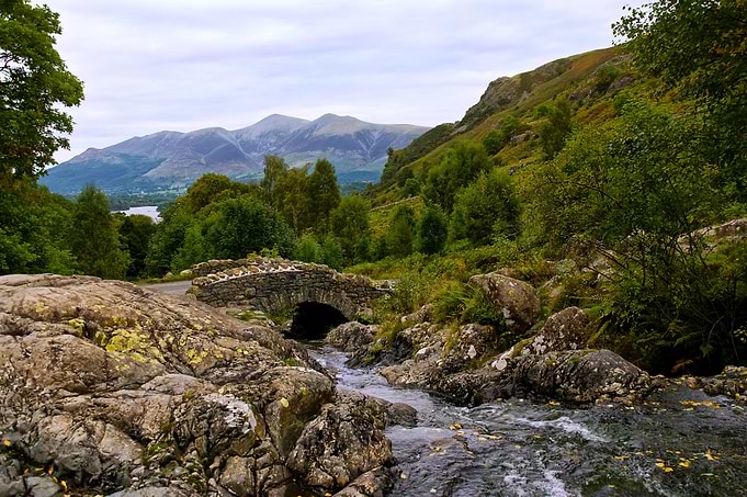 Ashness Bridge in Autumn