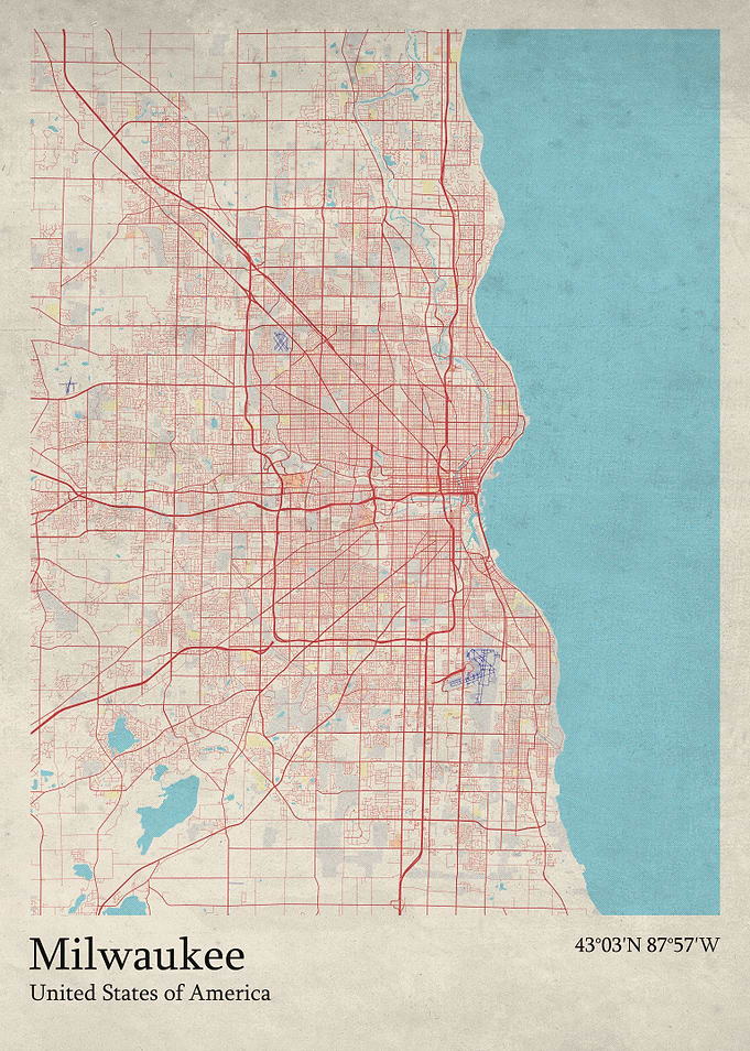 Milwaukee city map