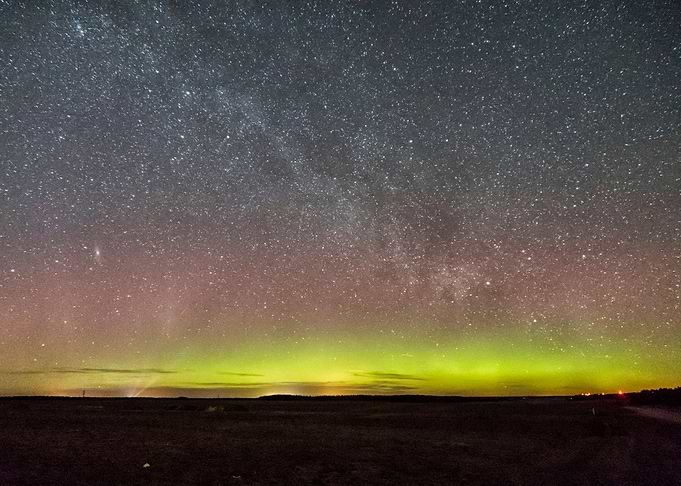 Northern lights and mw