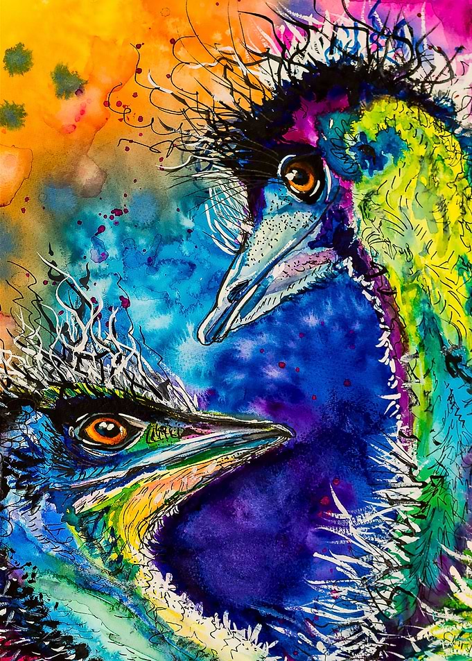 Two Emus