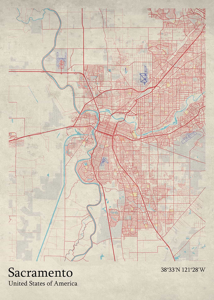Sacramento city map