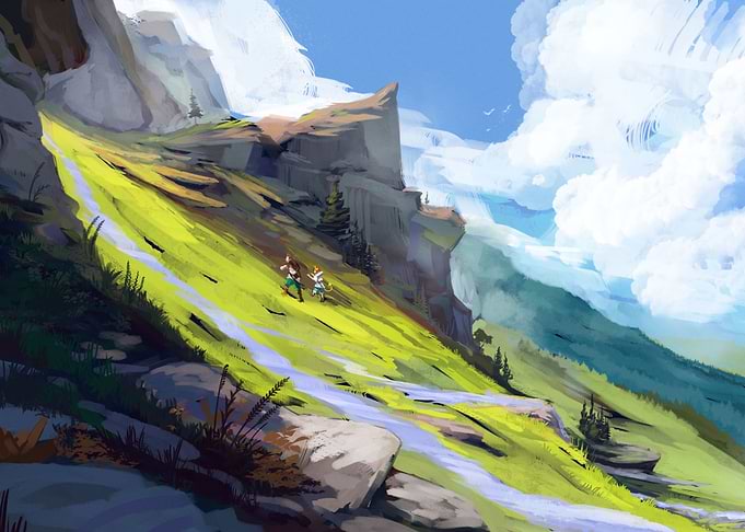 path uphill