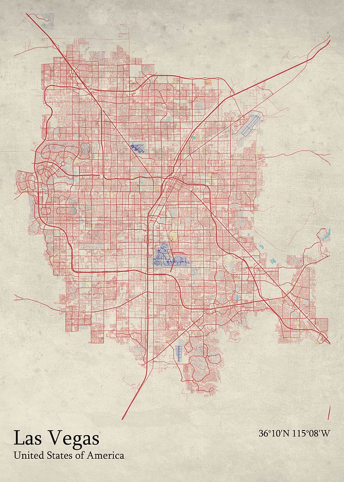 Las Vegas city map