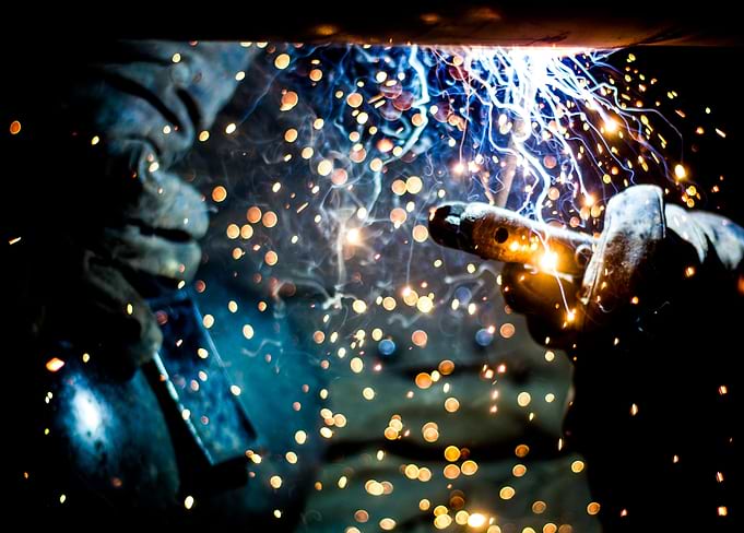 Welding Sparks Colourful 2