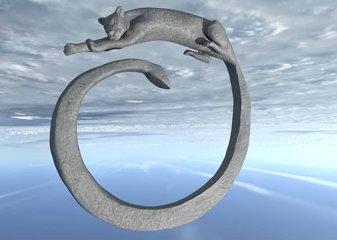 Concrete lioness