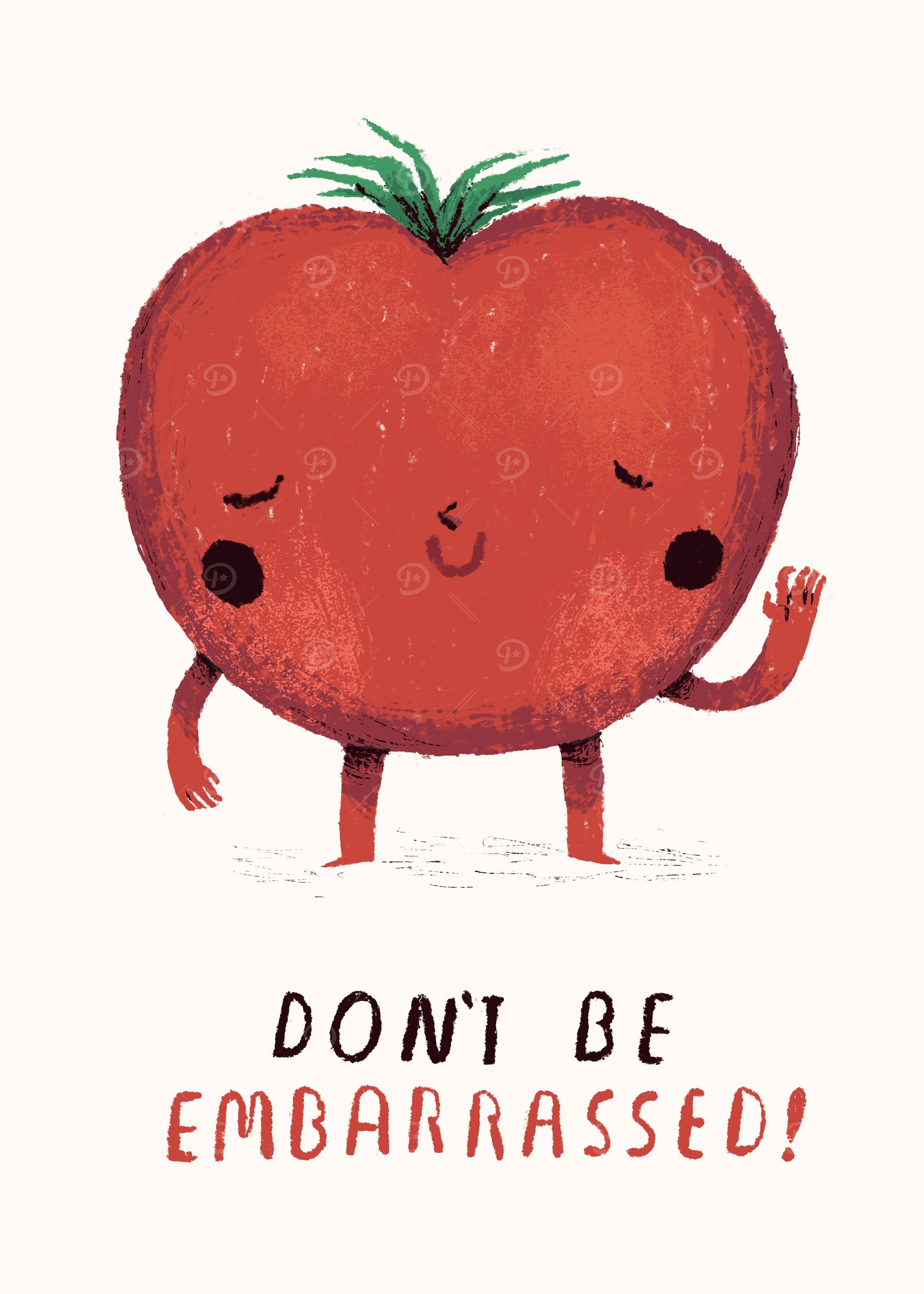 embarrassed tomato