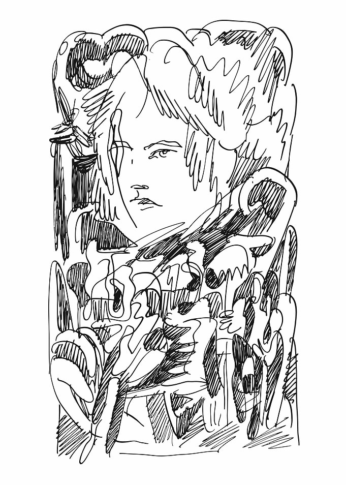 Abstract Ink Drawing