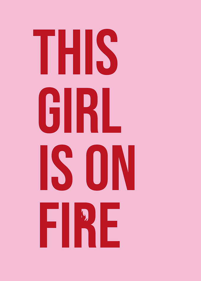 This girl is on fire