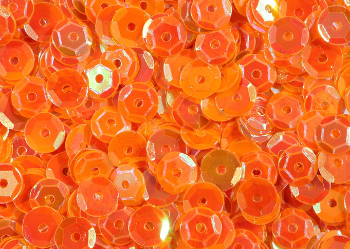 Orange sequins background