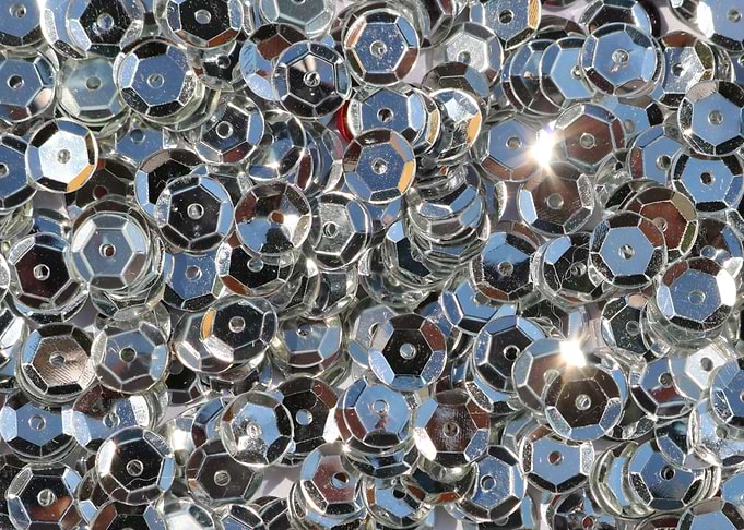 Silver sequins background