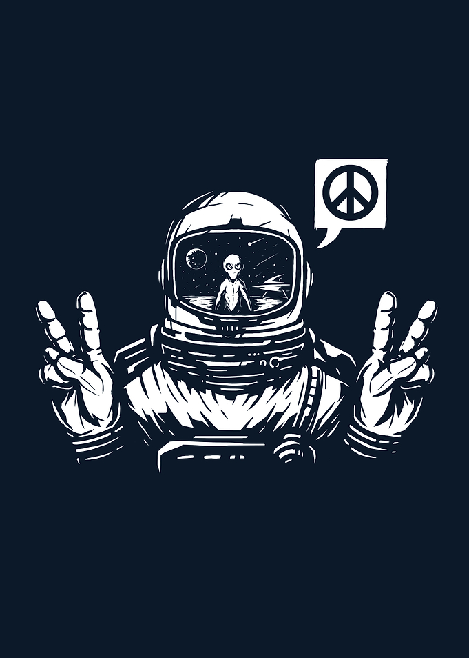 We came in peace