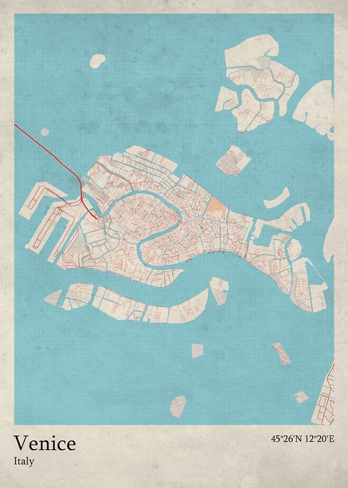 Venice city map