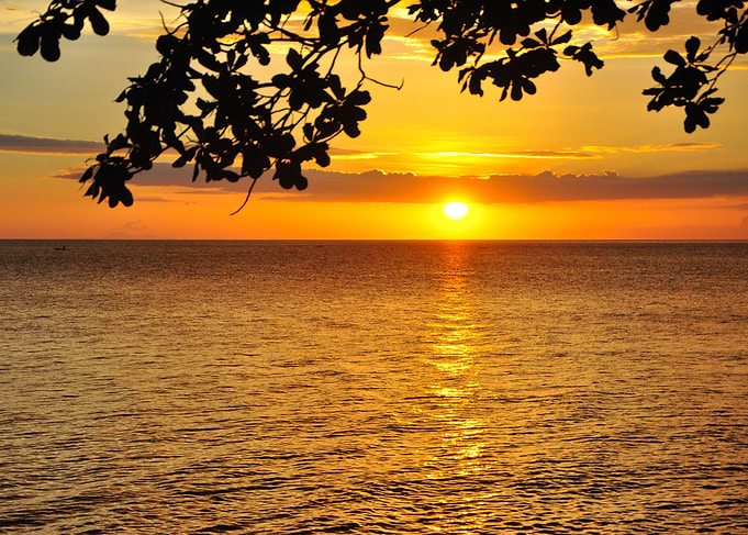 Sunset on the horizon