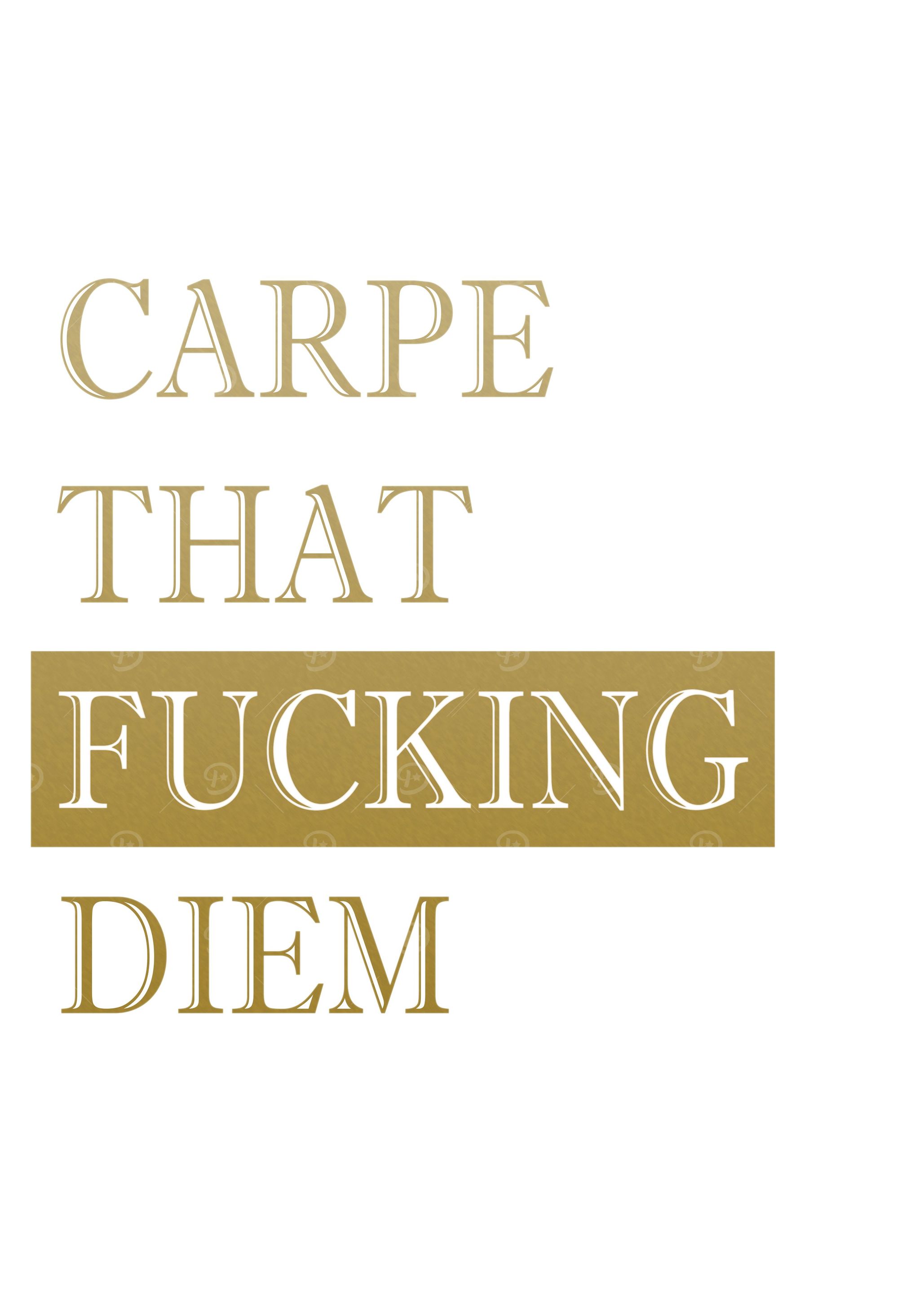 CARPE DIEM white edition