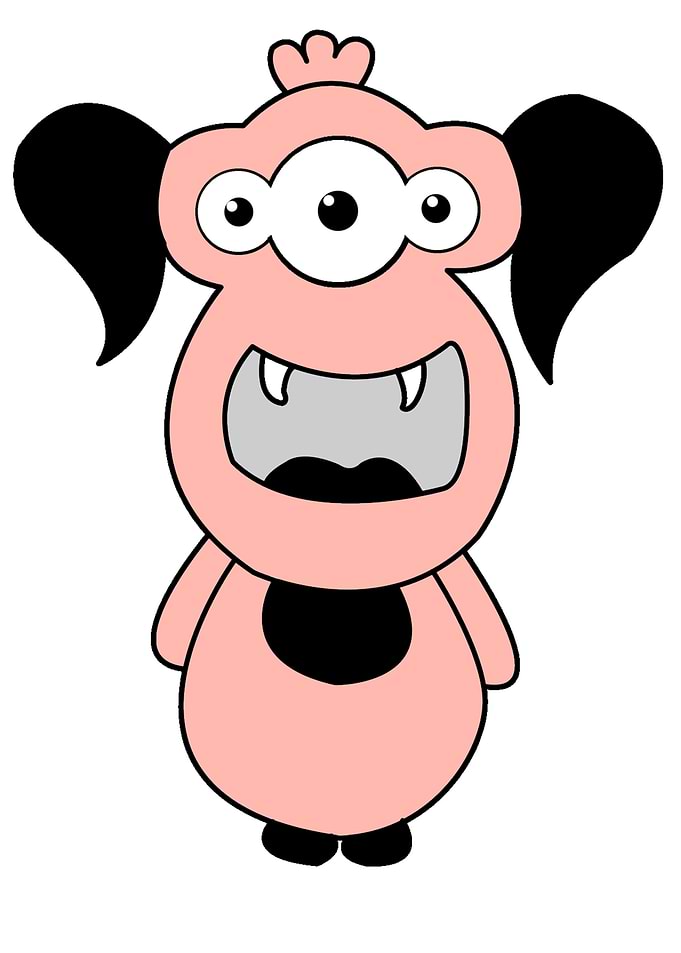 Cute Pink Monster