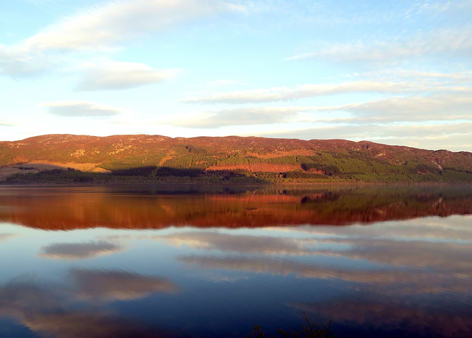 Loch ness sunset