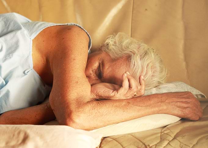 Tired of mother care her