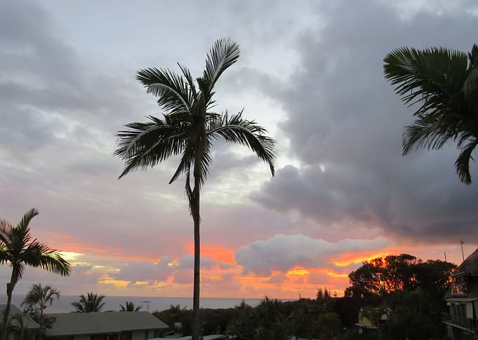 Sunset Over the Sea
