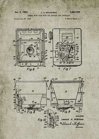 1949 Camera with film Wind