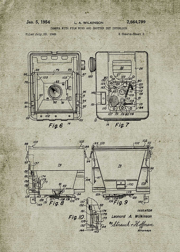 1949 Camera with film Wind