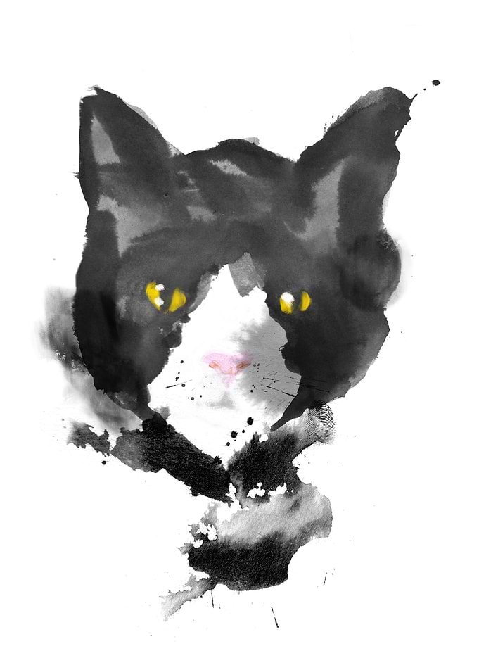 sumi-e cat 2