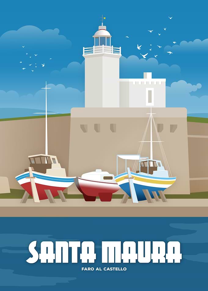 Lefkada, Castle Lighthouse