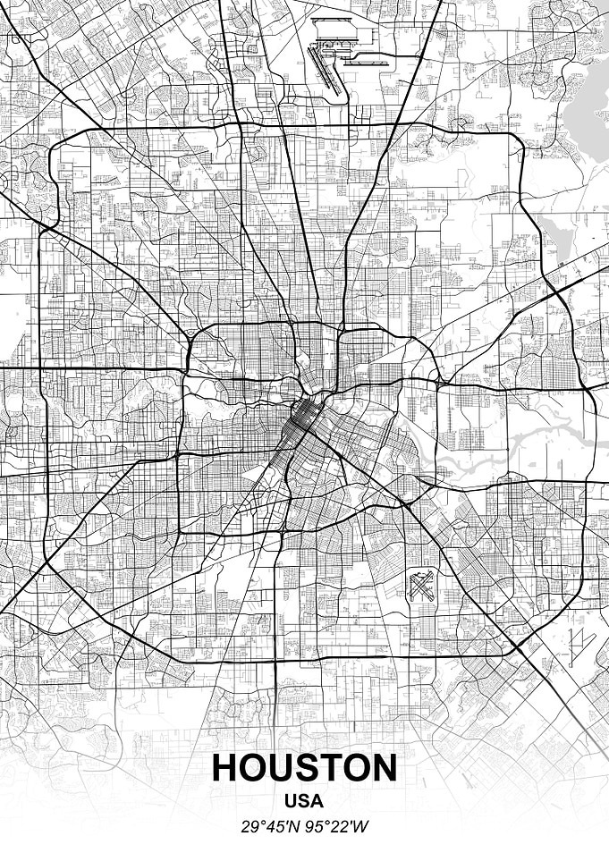 Houston city map