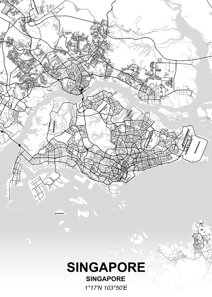Singapore city map