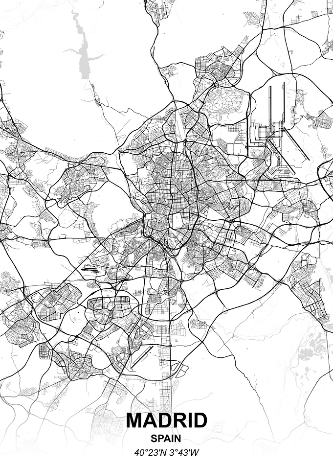 Madrid city map