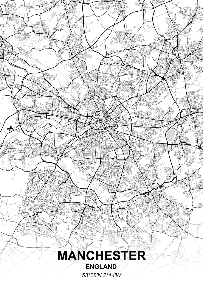 Manchester city map
