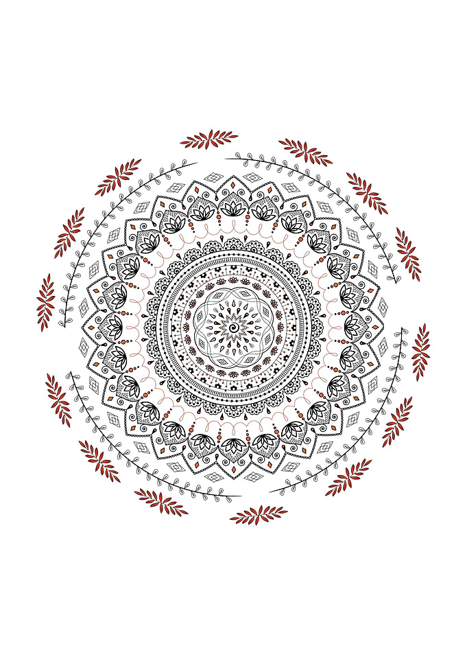 Minimalistic mandala