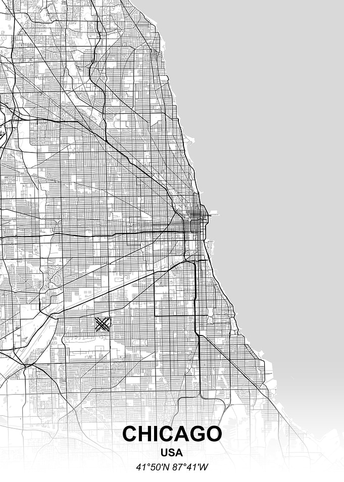 Chicago city map